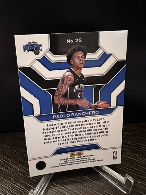 paolo banchero prizm rookie card
